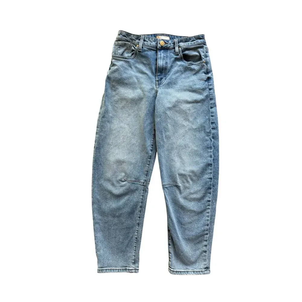Kut from the Kloth Ashley High Rise Slouchy Barrel Jeans Light Wash Size 00 - Picture 2 of 4
